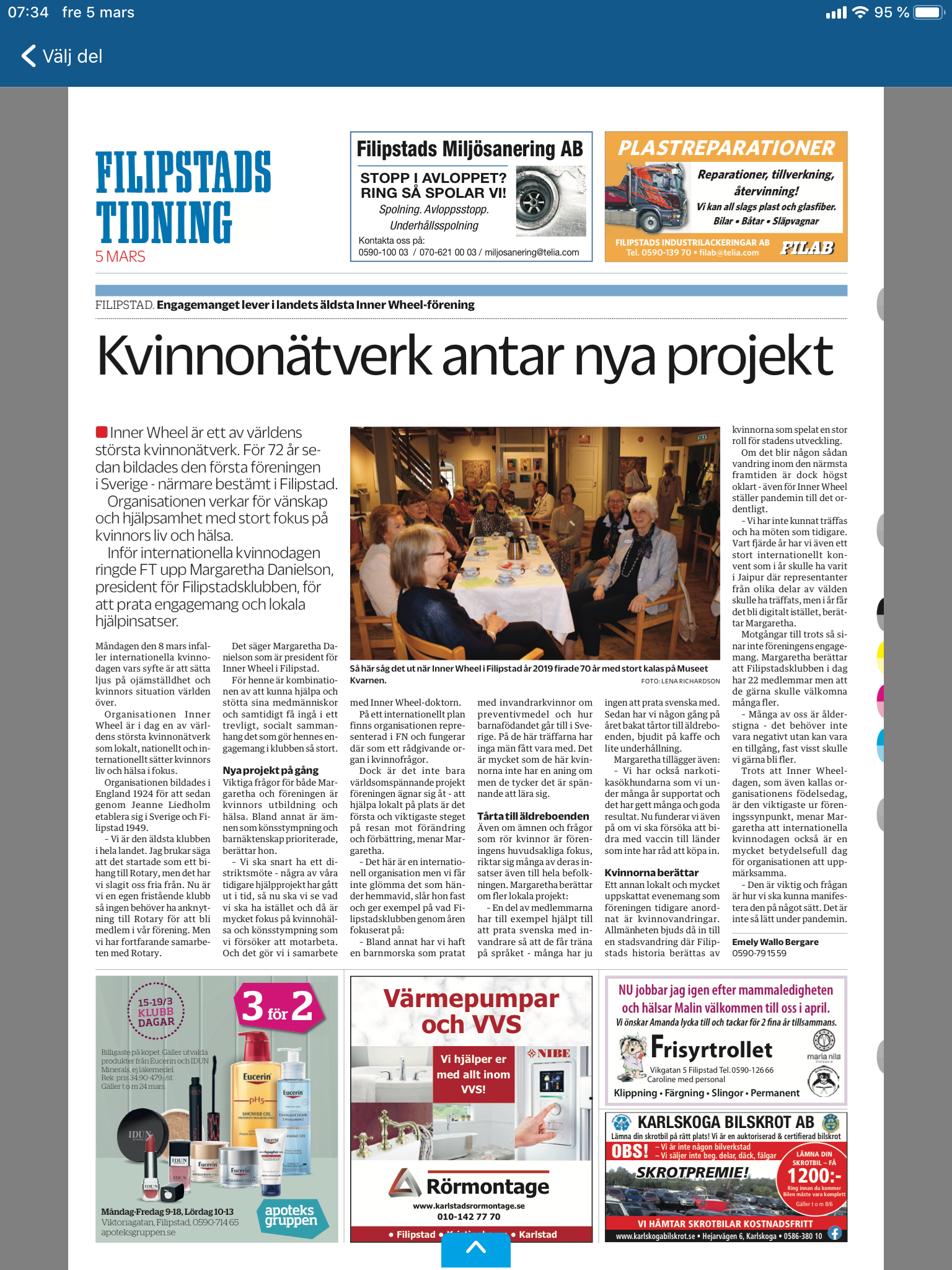 Filipstads tidning 5 mars